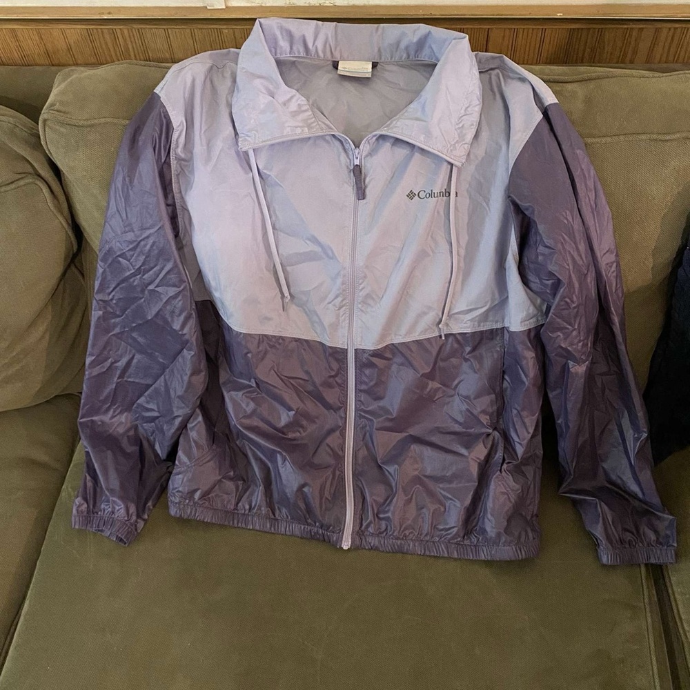 Columbia Two-Tone Purple Windbreaker